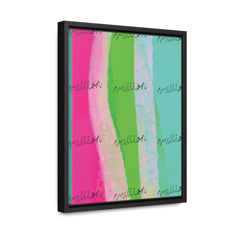 Pretty Neon Gallery Canvas Wraps, Vertical Frame