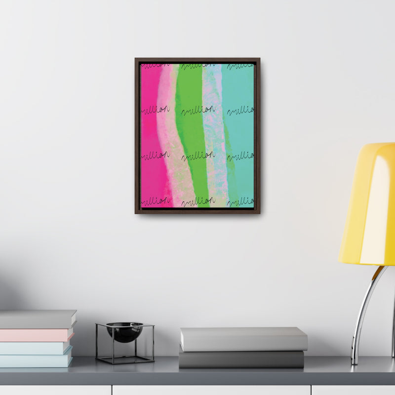 Pretty Neon Gallery Canvas Wraps, Vertical Frame