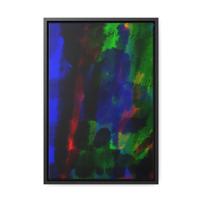 Watercolor Hue Gallery Canvas Wraps, Vertical Frame