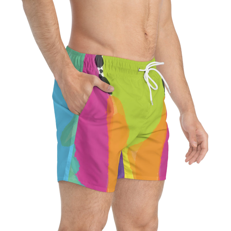 Color Print Swim Trunks (AOP)