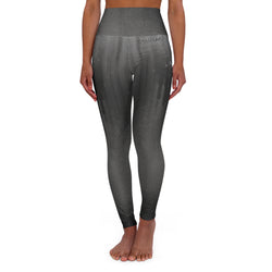 Ash Spray Paint High Waisted Yoga Leggings (AOP)