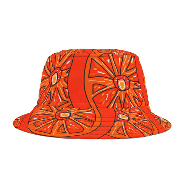 Tangie Orange Bucket Hat (AOP)