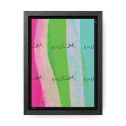 Pretty Neon Gallery Canvas Wraps, Vertical Frame