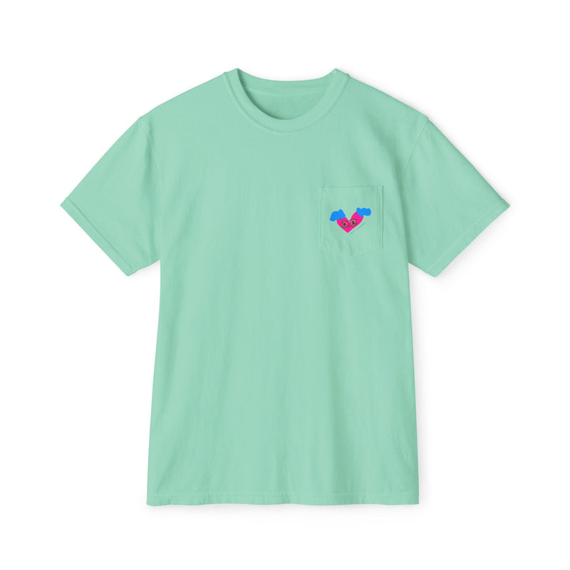 Success Is Inevitable Heart Unisex Garment-Dyed Pocket T-Shirt