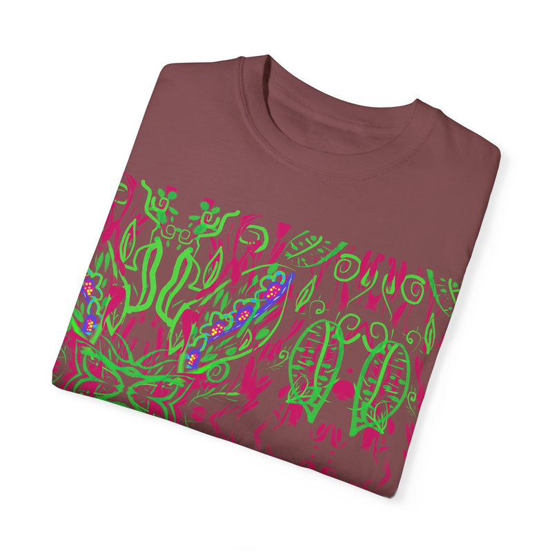 Leafs Neon Unisex Garment-Dyed T-shirt