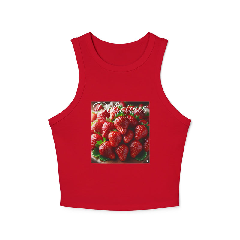 Delicious Women's Micro Rib Racer Tank Top