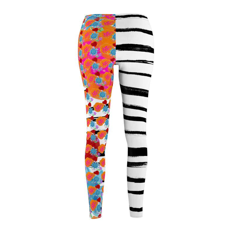 Paint Garden4 Women's Cut & Sew Casual Leggings (AOP)