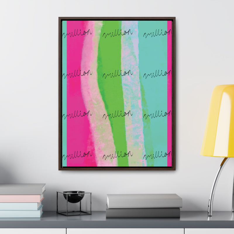 Pretty Neon Gallery Canvas Wraps, Vertical Frame