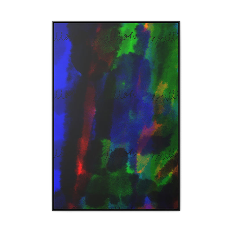 Watercolor Hue Gallery Canvas Wraps, Vertical Frame