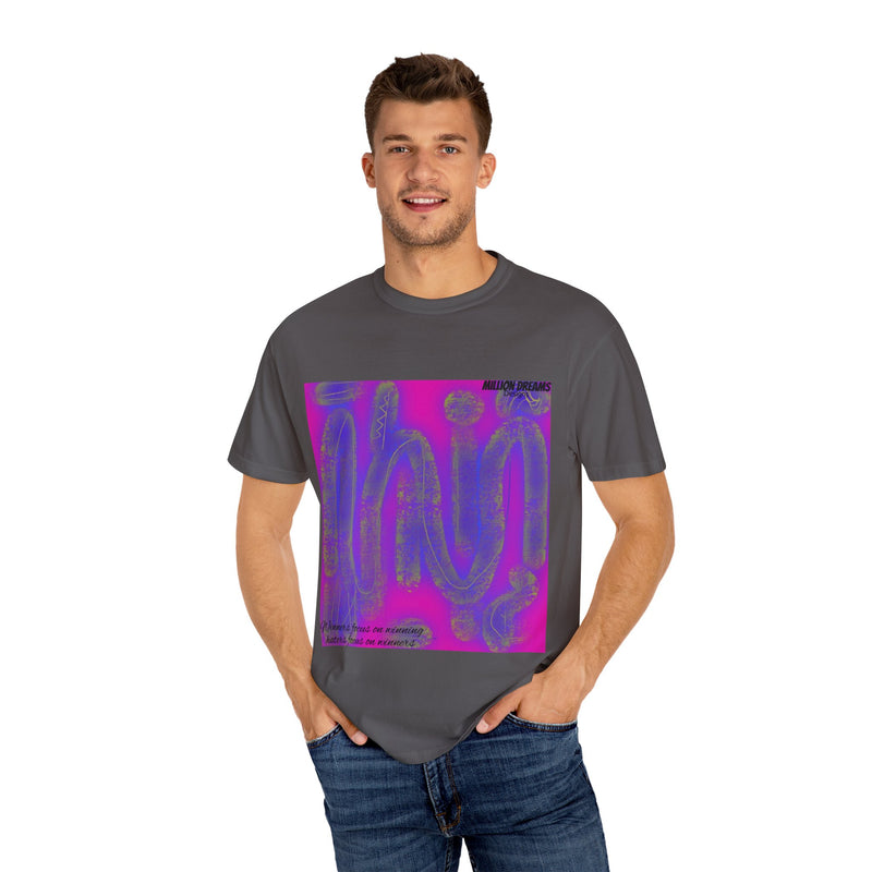 Tribal Neon Type Unisex Garment-Dyed T-shirt