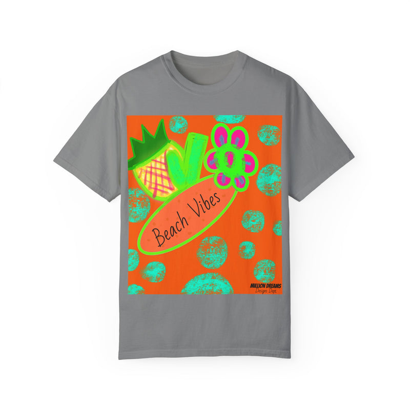 Neon Beach Vibes Unisex Garment-Dyed T-shirt