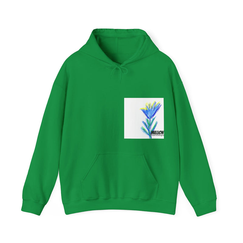 Blue Flower Unisex Heavy Blend™  Hooded Sweatshirt