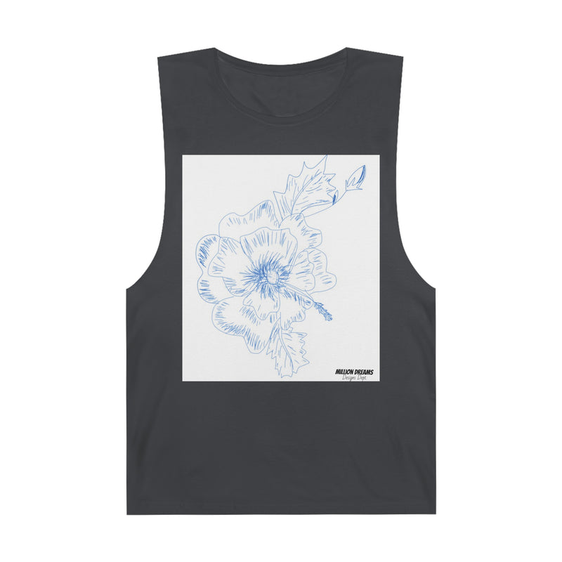 Sketch Flower Unisex Barnard Tank