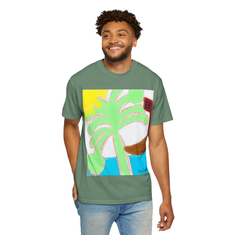 Ocean View Unisex Garment-Dyed T-shirt