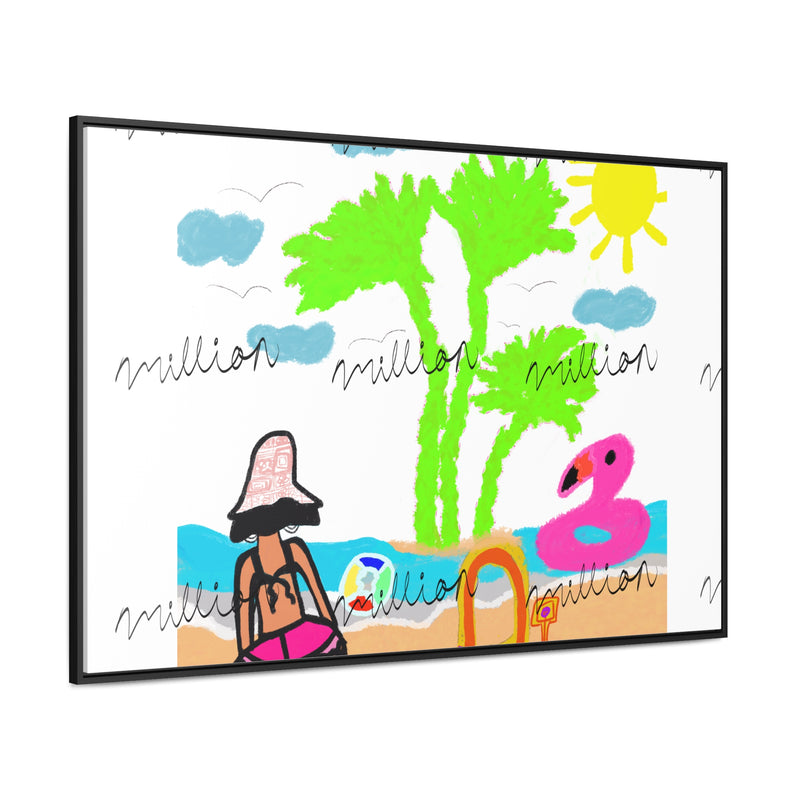 Fun Beach Day Gallery Canvas Wraps, Horizontal Frame