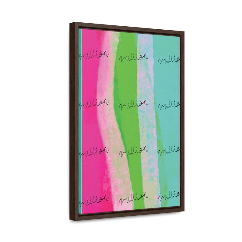 Pretty Neon Gallery Canvas Wraps, Vertical Frame