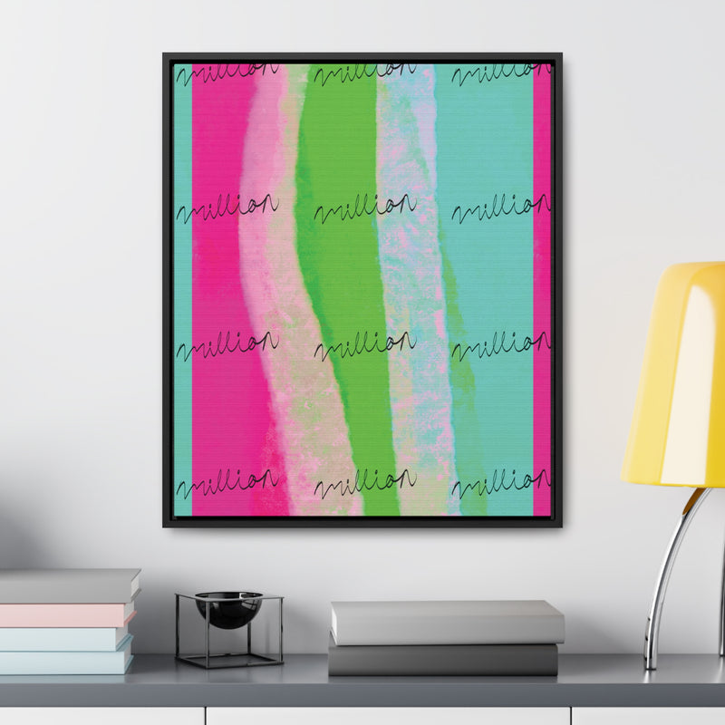 Pretty Neon Gallery Canvas Wraps, Vertical Frame