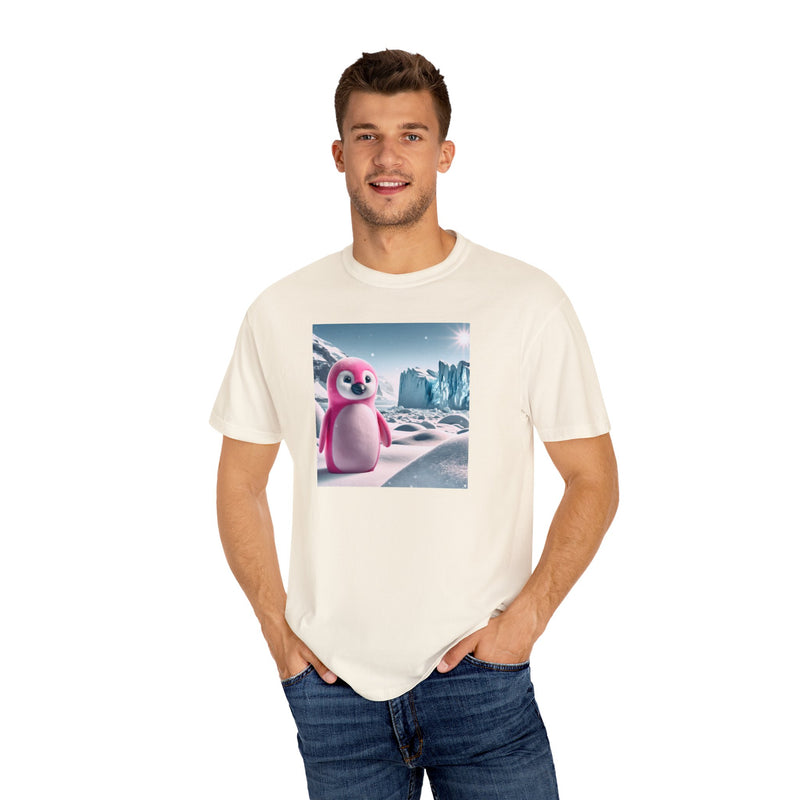 Pink Penguin Unisex Garment-Dyed T-shirt