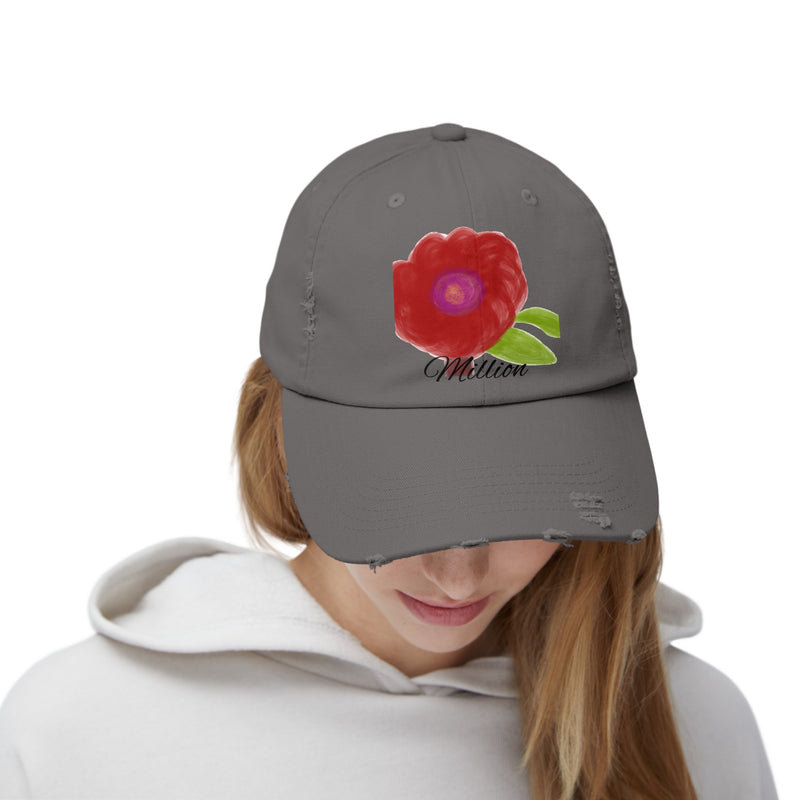 Bloom Unisex Distressed Cap