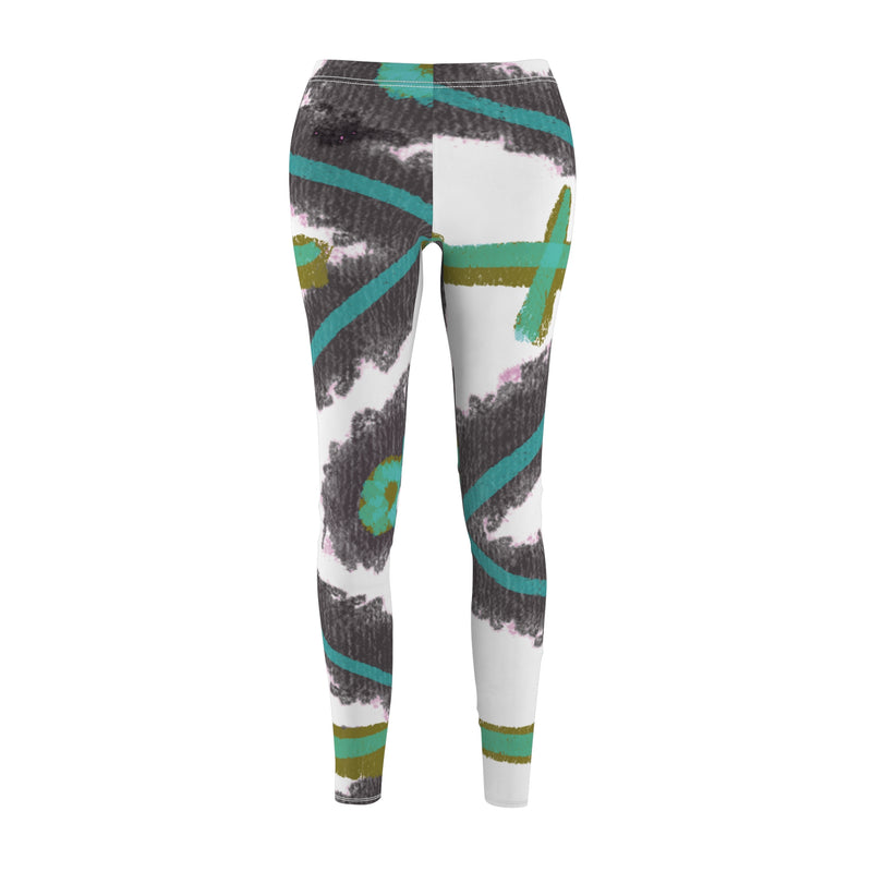 Tribal Star2  Women's Cut & Sew Casual Leggings (AOP)