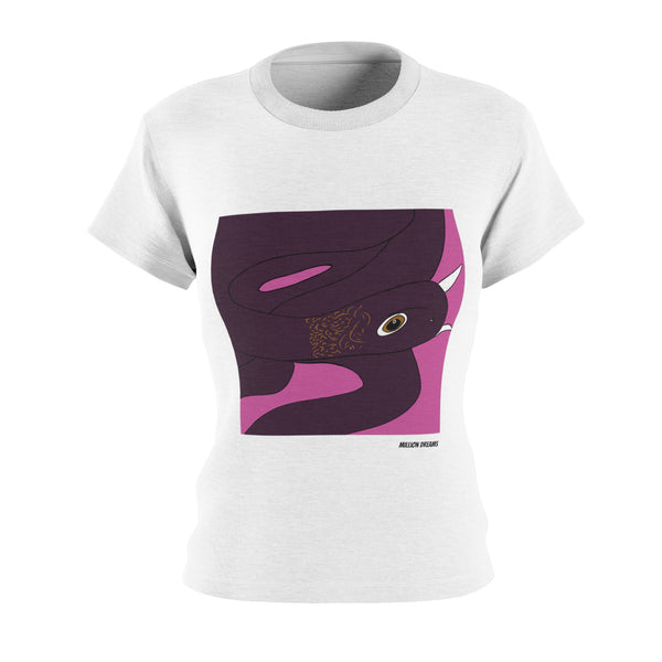 Purple Snake Women's Cut & Sew Tee (AOP)