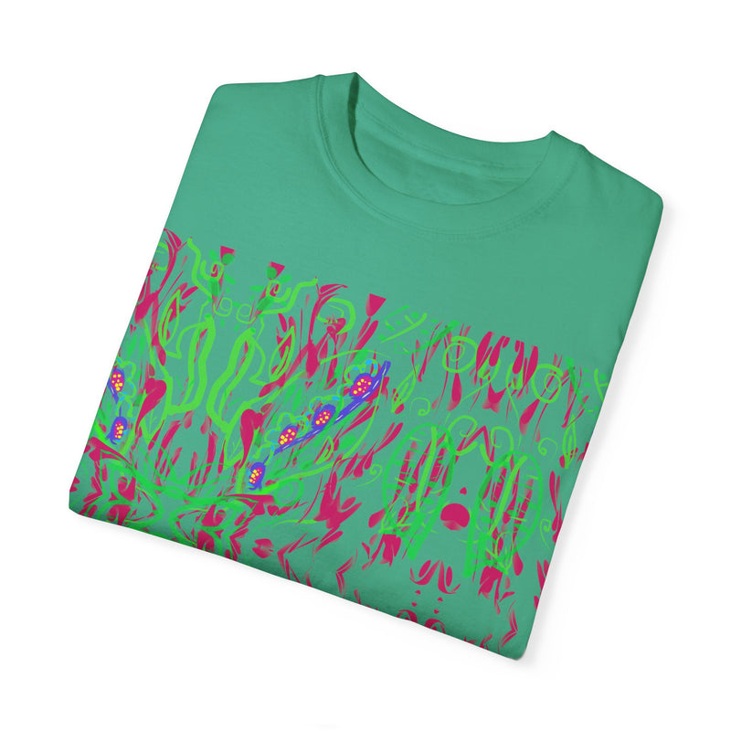 Leafs Neon Unisex Garment-Dyed T-shirt