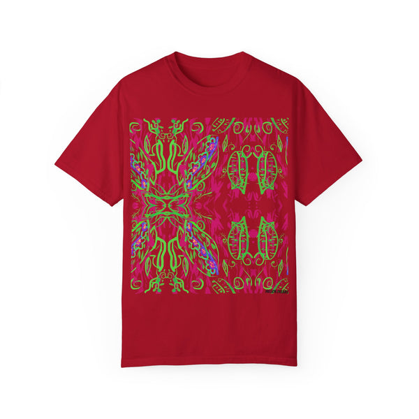 Leafs Neon Unisex Garment-Dyed T-shirt