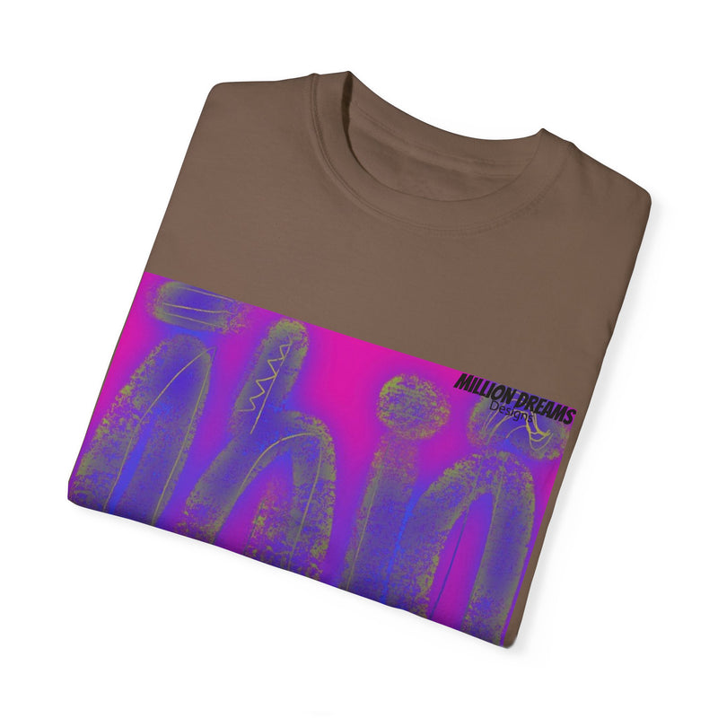 Tribal Neon Type Unisex Garment-Dyed T-shirt