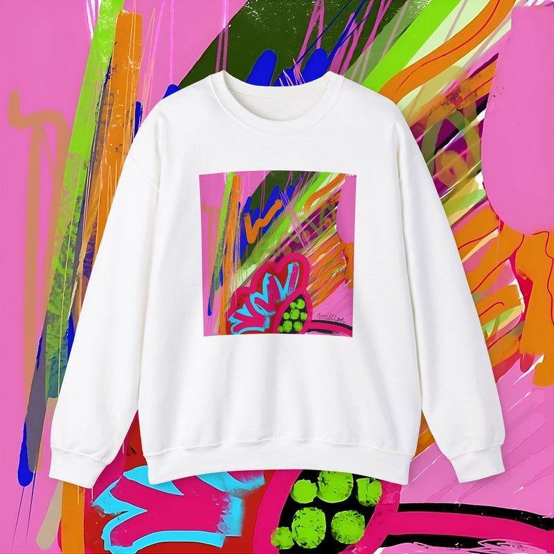 Abstract Frenzy Print Unisex Heavy Blend™ Crewneck Sweatshirt