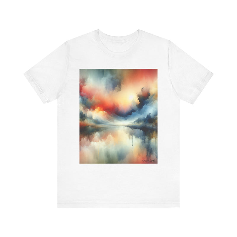 Watercolor Design Unisex Jersey Short Sleeve Tee