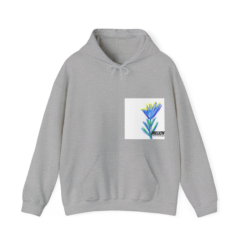 Blue Flower Unisex Heavy Blend™  Hooded Sweatshirt