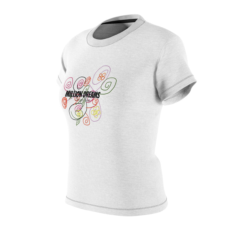 FLoral Lines  Women's Cut & Sew Tee (AOP)