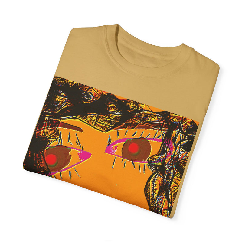 Face Graphic Unisex Garment-Dyed T-shirt