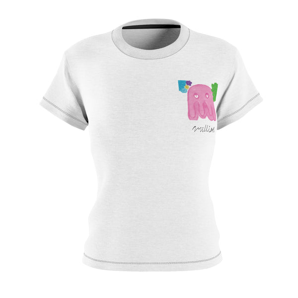 Pink Octapus Women's Cut & Sew Tee (AOP)