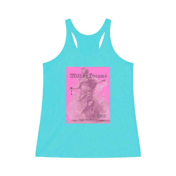 Statue Pink Women's Tri-Blend Racerback Tank