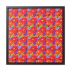 Floral Breeze Gallery Canvas Wraps, Square Frame