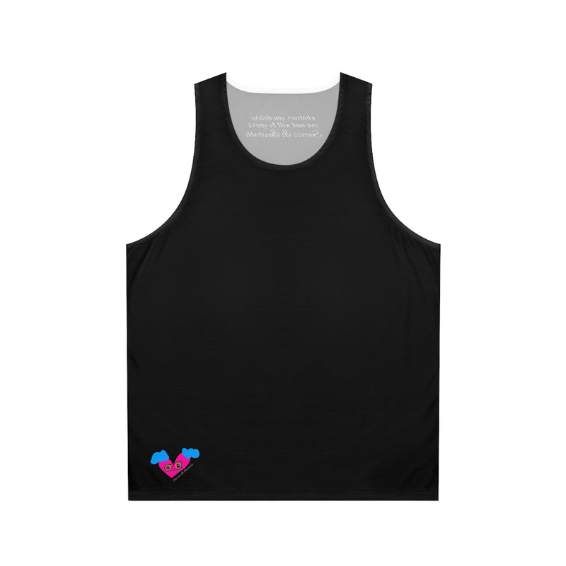 Success Is Inevitable Heart Unisex Tank Top (AOP)