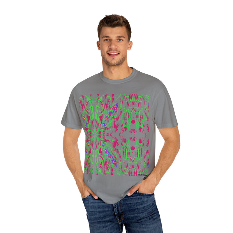 Leafs Neon Unisex Garment-Dyed T-shirt