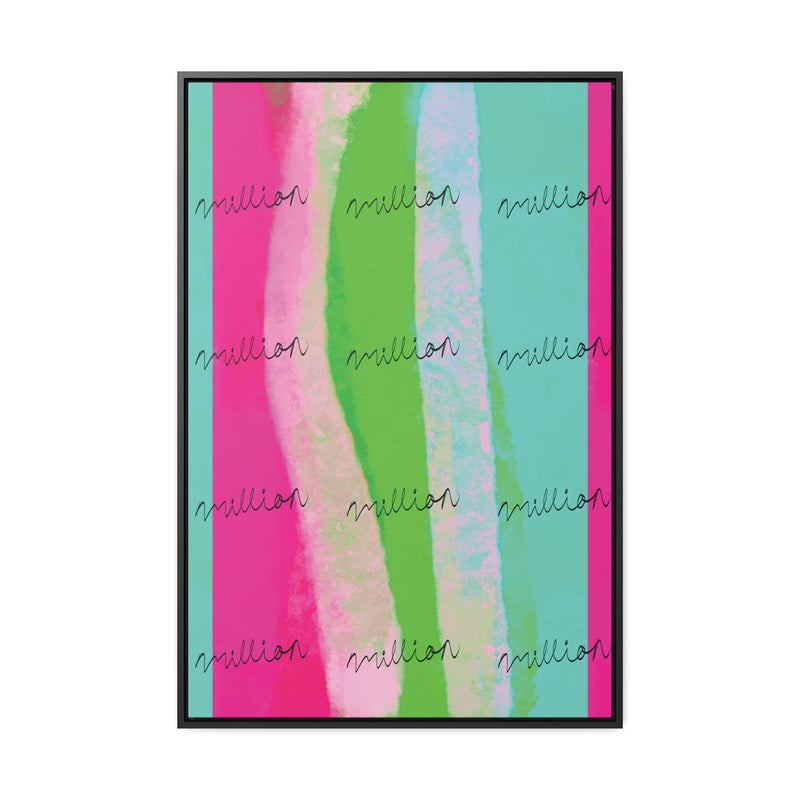 Pretty Neon Gallery Canvas Wraps, Vertical Frame