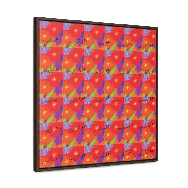 Floral Breeze Gallery Canvas Wraps, Square Frame