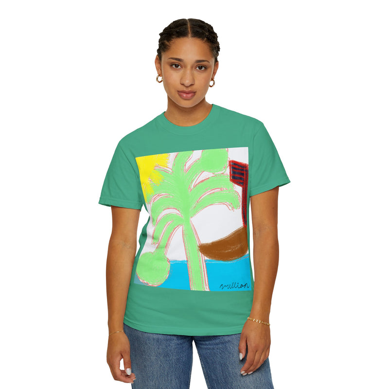 Ocean View Unisex Garment-Dyed T-shirt