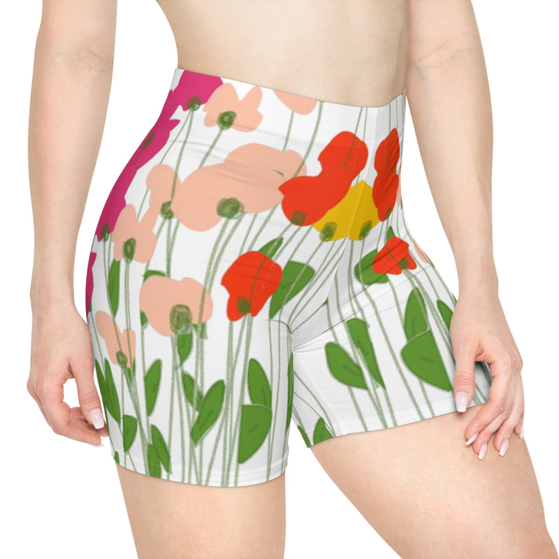 Freestyle Flowers Women's Biker Shorts (AOP)