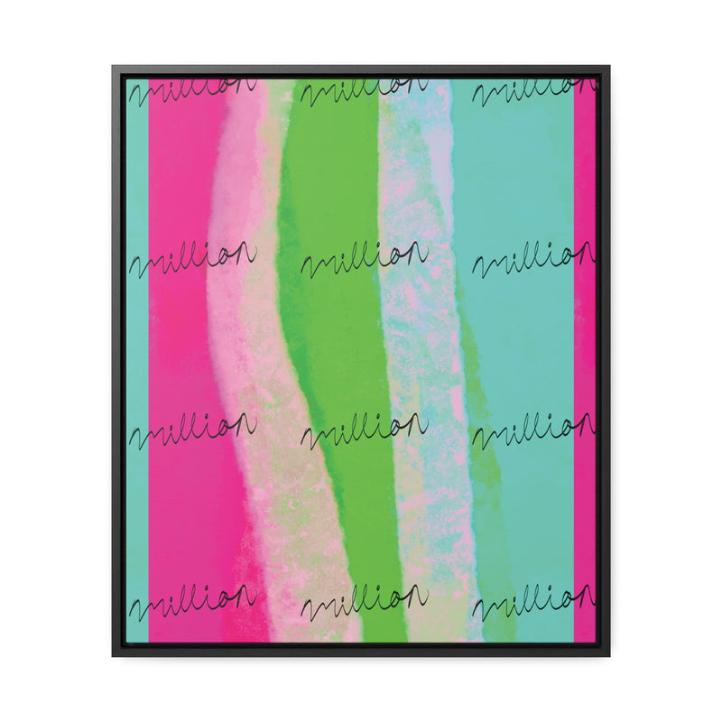 Pretty Neon Gallery Canvas Wraps, Vertical Frame