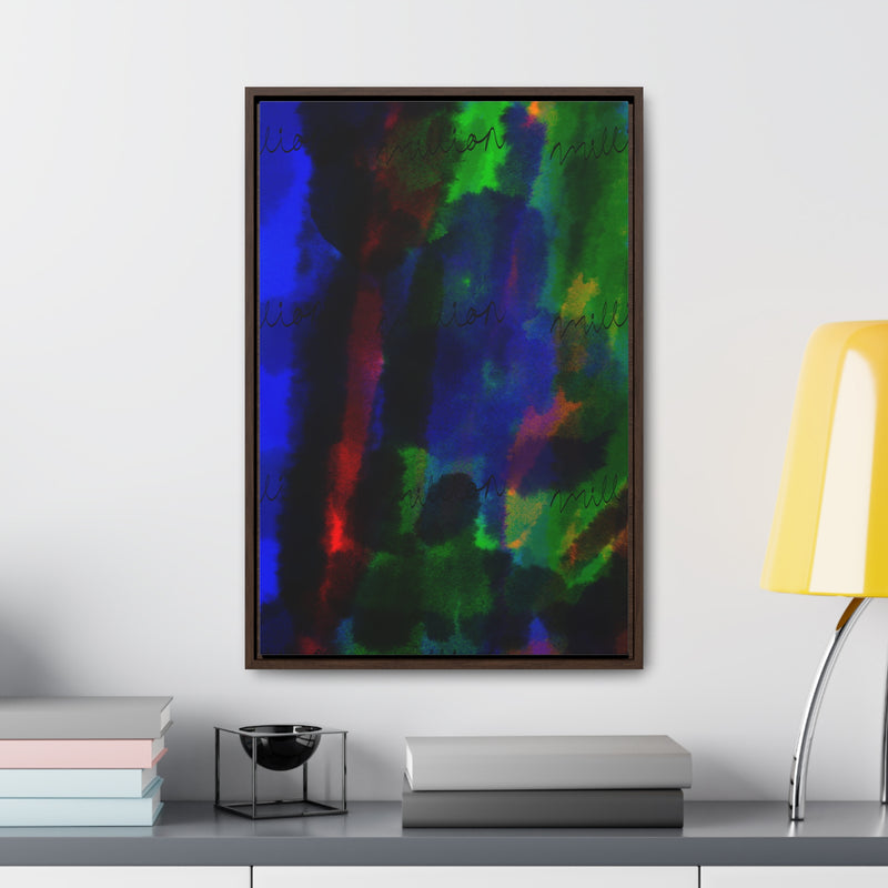 Watercolor Hue Gallery Canvas Wraps, Vertical Frame