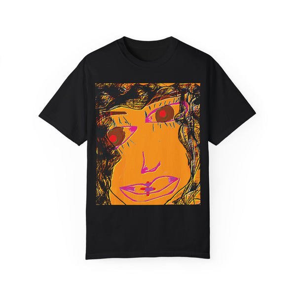 Face Graphic Unisex Garment-Dyed T-shirt