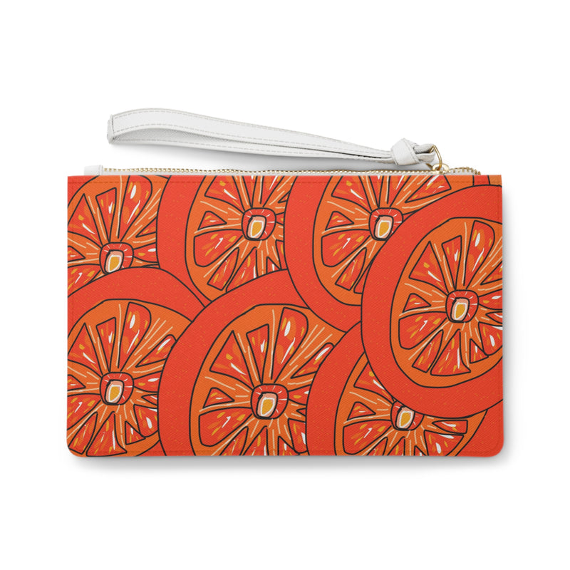 Tangie Orange Clutch Bag