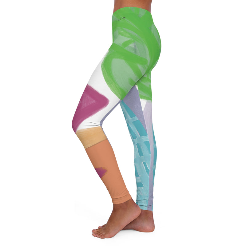 Casual  Dining Spandex Leggings (AOP)