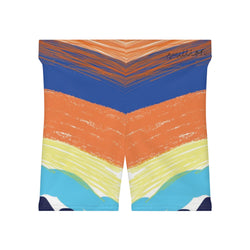 Color Sketch Lines  Women's Biker Shorts (AOP)