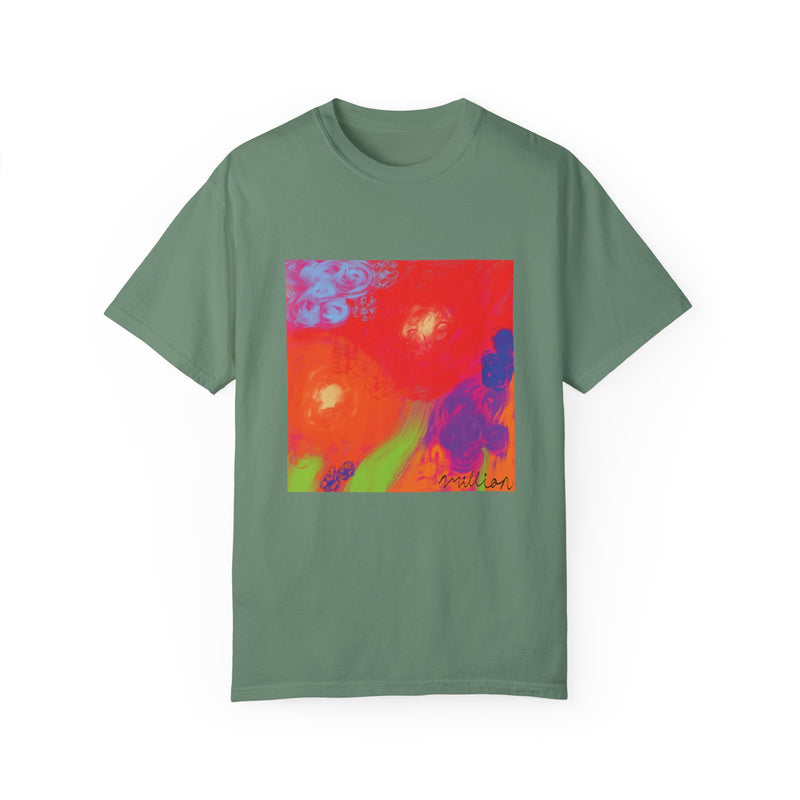 Floral Breeze Unisex Garment-Dyed T-shirt