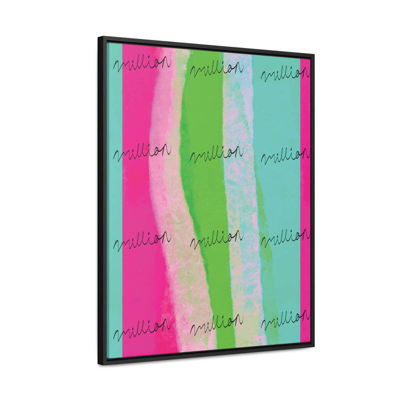 Pretty Neon Gallery Canvas Wraps, Vertical Frame